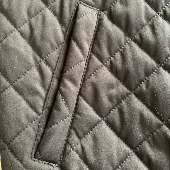 Zara navy diamond quilted bomber with pockets size Small - Picture 4 of 9